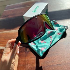 Goodr “I do my own stunts” sunglasses. New in box.